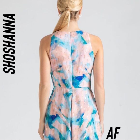 SHOSHANNA MIDNIGHT MACIE DRESS NET SIZE 12 - Picture 6 of 10